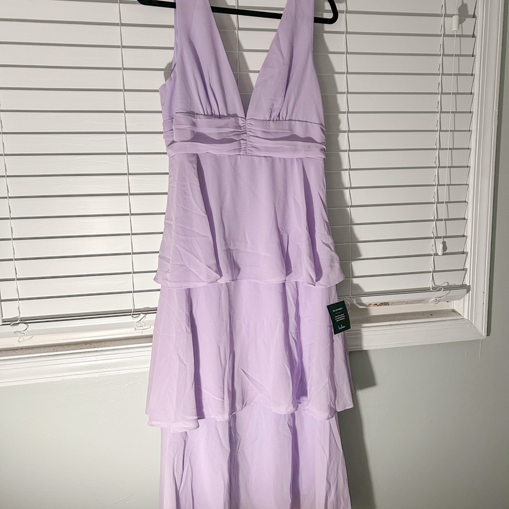 Lulu's Lavender Midi Dress